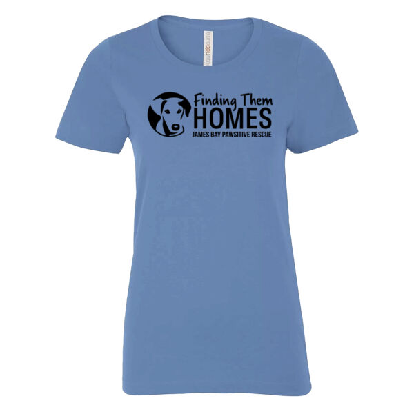 Ladies T-Shirt Black Long Logo  Thumbnail