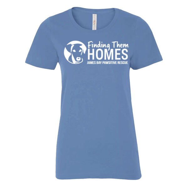 Ladies T-Shirt White Long Logo   Thumbnail