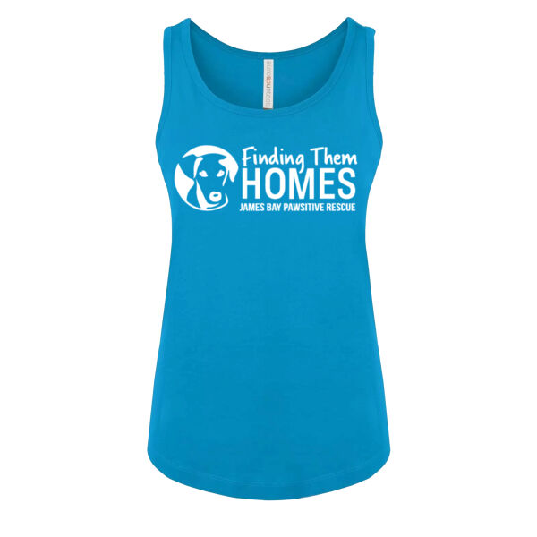 Ladies Tank White Long Logo  Thumbnail