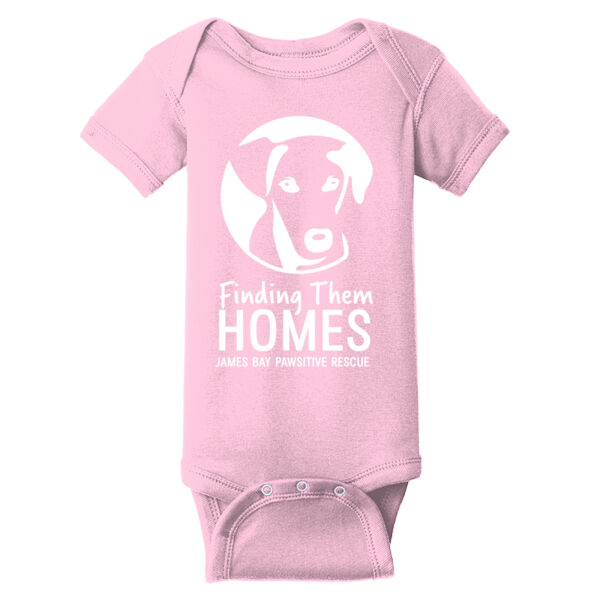 Baby Onesie White Logo   Thumbnail